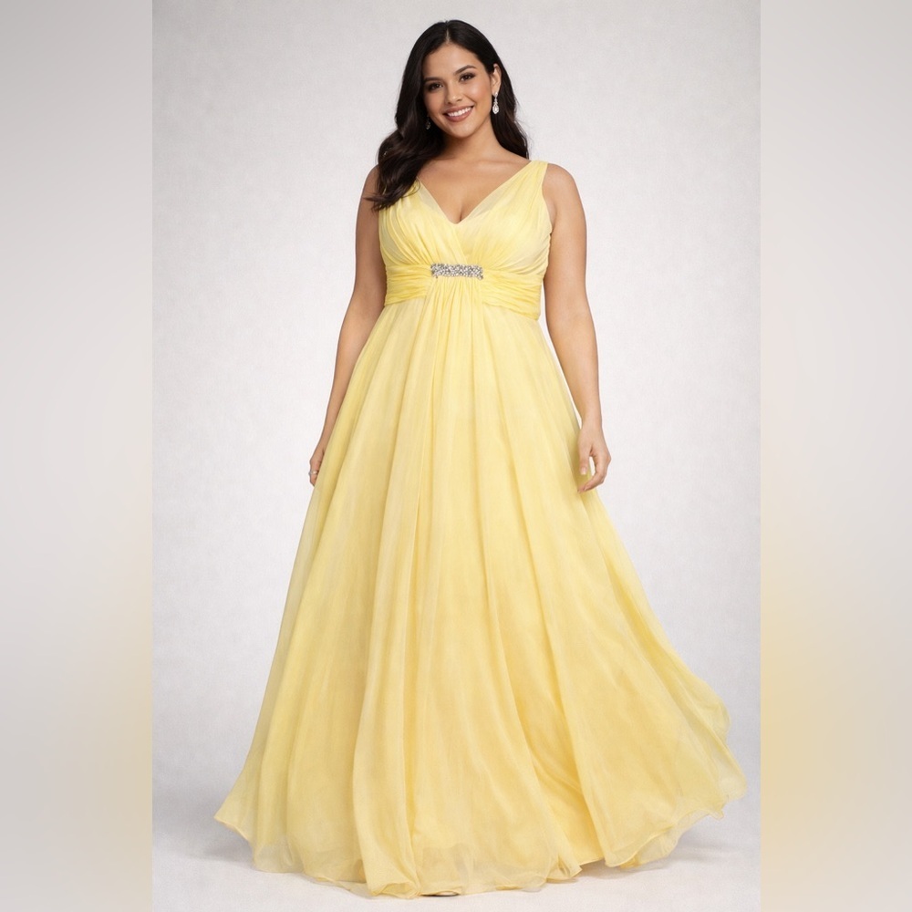Eliza J Yellow Maxi Dress